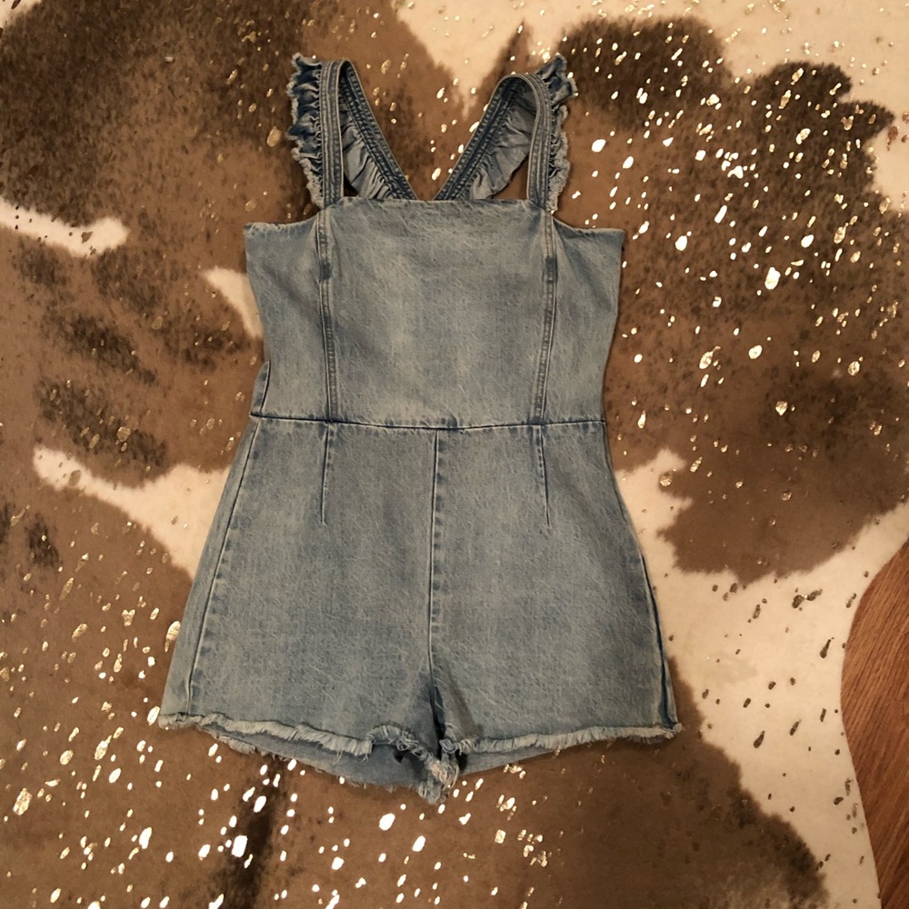 Denim romper
